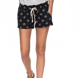 Roxy Shorts - Roxy Oceanside Printed Drawstring Shorts Roxy Shorts - Roxy Oceanside Printed Drawstring Shorts